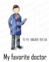 PRE-ORDER My favorite doctor rubber stamp from Stamping Bella
