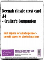 Neenah classic crest card for alcohol markers - Vita släta papper för alkoholpennor från Crafter's Companion A4