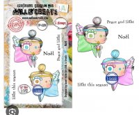 Noël Christmas angel clear stamp set - Stämpelset med julänglar från AALL & Create A7