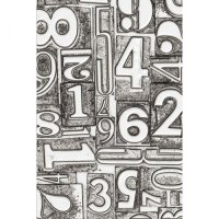 Numbered 3D texture fade embossing folder from Tim Holtz Sizzix