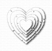 Old hearts die set - Stansmallar med hjärtan från Gummiapan olika storlekar
