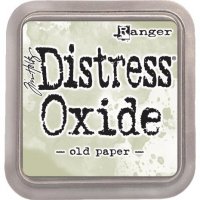 Old paper distress oxide ink pad - Gulgrön stämpeldyna från Tim Holtz / Ranger