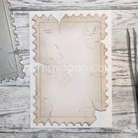 OLD STAMP BACKGROUND die Stor frimärkesbakgrund from Gummiapan ca 95 x 140 mm