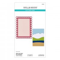 OPEN LACE FRAME AND LANDSCAPES SUMMERTIME die set - Formstansmallar från Spellbinders