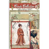 ORIENTAL GARDEN cards collection - Dekorativa bilder med Asientema från Stamperia