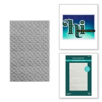 Origami Folds 3D Embossing Folder - Embossingfolder med cirkelmönster från Spellbinders 13,97x21,6 cm