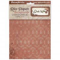 OUR WAY RICE PAPER BACKGROUNDS - Bakgrundsrispapper från Stamperia A6