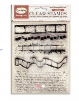 OUR WAY film strip clear stamp set - Stämpelset med filmtema från Stamperia