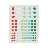 Party Burst Dots Enamel Embellishments - Platta dekorationer från Fun stampers journey