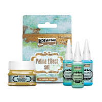PATINA Effect set - Kit med pulver och vätskor för att skapa patina-effekt från Pentart