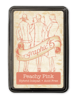 PEACHY PINK hybrid inkpad - Persikorosa stämpeldyna från Graphic 45