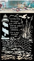 PERFECT CALMNESS TIDE OF HOPE ocean stencil - Schablon med havstema från Studio Light