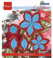 Petra's poinsettia die set - Stansmallar att göra julstjärna av från Marianne Design