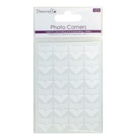 White photo corners - Vita fotohörn från Dovecraft