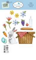 PICNIC BASKET & BUNNY die set from Elizabeth craft designs