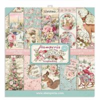 PINK CHRISTMAS paper pack 12x12 from Stamperia 30x30 cm