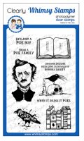 Poe Boy clear stamp set Halloween from Whimsy Stamps 10x15 cm
