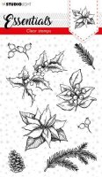 Christmas twig Clear Stamp set Christmas Essentials nr.94 - Stämpelset med julkvistar från Studio Light A6