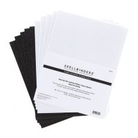 BLACK & WHITE Pop-Up Die Cutting Glitter Foam Sheets - Svarta och vita glitterskumgummiark från Spellbinders