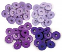 Purple Crop-A-Dile Wide Eyelet - Stora lila öljetter med bred kant från We R Memory Keepers