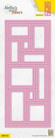 Quilt 1 rectangle die set - Stansmallar från Nellie Snellen 8,8x12 cm