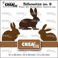 Rabbit die set from CreaLies 3,1x3,8 cm