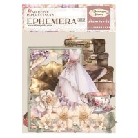 ROMANCE FOREVER journaling edition ephemera - Dekorationer med kärlekstema från Stamperia
