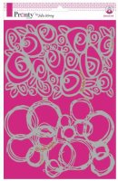 Roses and grunge circles stencil - Schabloner med rosor och stökiga cirklar från Pronty