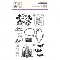 CLASSIC MOUSE HALLOWEEN clear stamp set from Simple Stories 10x15 cm