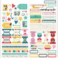 BASICS SAY CHEESE HAPPIEST PLACE STICKER SHEET from Simple Stories 30x30 cm