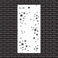 Stars stencil STJÄRNOR 85 from Gummiapan 10 x 21 cm