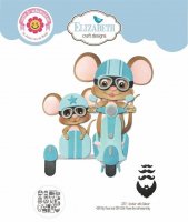 SCOOTER WITH SIDECAR die set (for mouse dies - not included) from Elizabeth craft designs