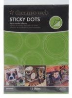Sticky dot adhesive sheets 4,25*5,5 - Dubbelhäftande klisterark från Therm-o-web