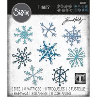 FÖRBESTÄLLNING Scribbly snowflakes die set - Stansmallar med snöflingor från Tim Holtz Sizzix