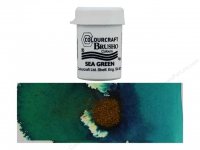 Sea green - havsgrönt pigmentpulver från Brusho / ColourCraft 15 g