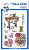 PRE-ORDER Sew You Clear Stamp set from Whimsy Stamps 10x15 cm