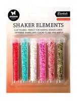Shaker Elements Christmas Candy (6pcs) - Skakkortsdekorationer med julgodistema från Studio Light
