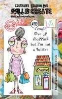 pre-order SHOPPER DEE clear stamp set from Janet Klein AALL & Create A7