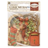 SILENT NIGHT ephemera - Dekorationer med jultema från Stamperia