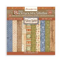 SILENT NIGHT maxi background paper pack - Bakgrundsmönsterjulpapper från Stamperia 30x30 cm
