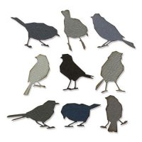 Silhouette birds die set - Stansmallar med fågel fåglar från Tim Holtz Sizzix
