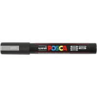 Silver posca marker PC-5M with a 2,5 mm nib from Uni