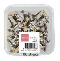 Silver brads push pins from Marianne Design