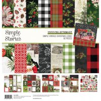 Simple Vintage Christmas Lodge Collection Kit from Simple Stories 30x30 cm
