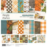 Simple Vintage Country Harvest Collection Kit 12x12 from Simple Stories 30x30 cm