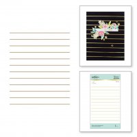 Skinny Stripe Background Glimmer Hot Foil Plate - Värmeplatta med vågräta linjer från Spellbinders ca 13,7x11,5 cm