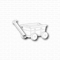 Children's toy wagon die from Gummiapan 4x3,3 cm