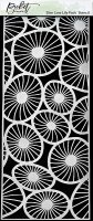 SlimLine Lily Pads 4x10 Inch Stencil - Schablon från Picket fence studios 10x25 cm
