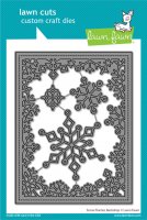 Snow Flurries Backdrop Die snowflake from Lawn Fawn