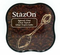 Spiced chai brown stazon ink pad - Brun alkoholbaserad stämpeldyna från Tsukineko